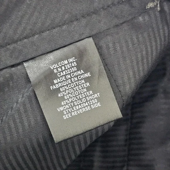 Volcom‎ Vmonty Chino Shorts Mens 33 Casual Mid Rise Outdoor A09412S0 - Picture 9 of 10